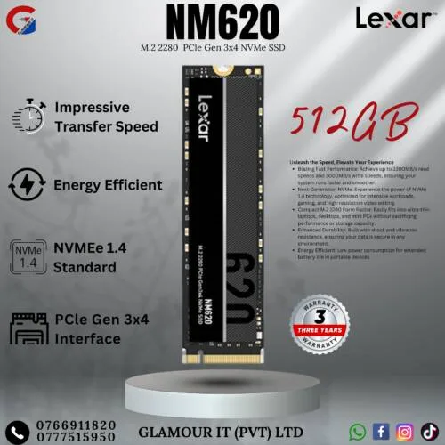 LEXAR NVMe M.2 2280 SSD 512GB
